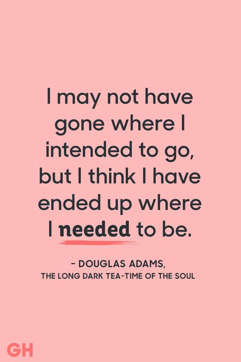 douglas adams, "the long dark tea-time of the soul" optimistic quotes