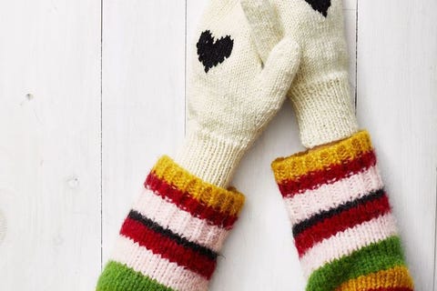 heart mittens