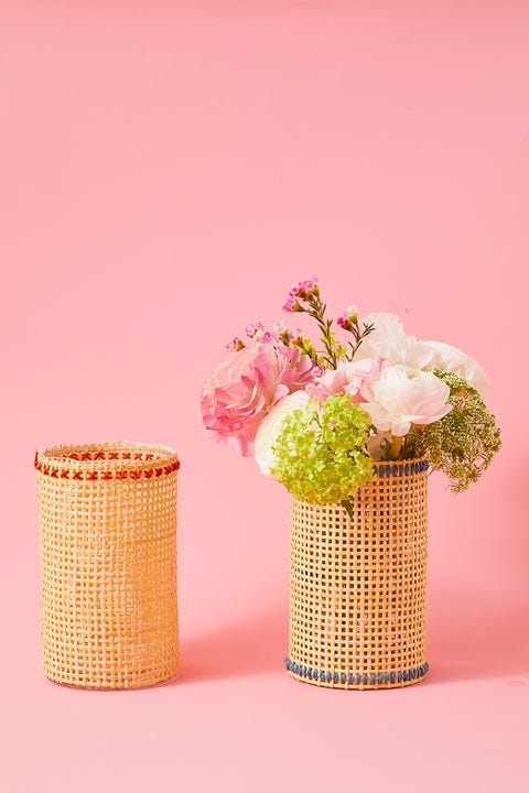 easter decoration ideas - woven vase