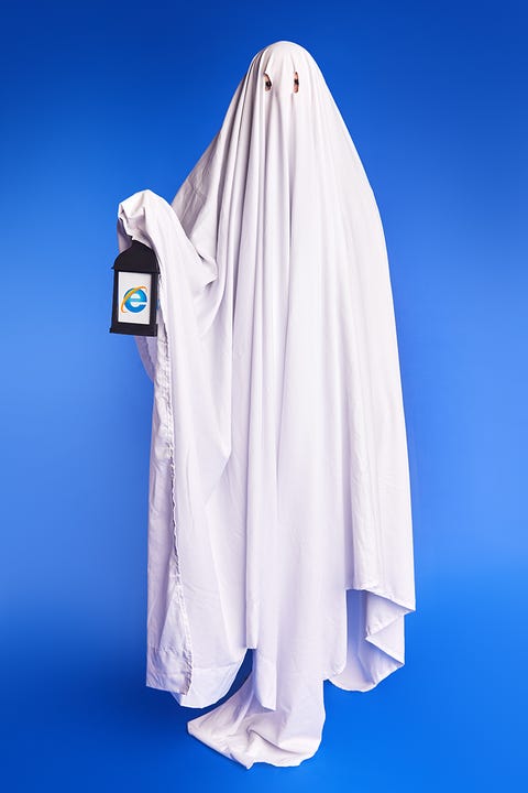 ghost of internet explorer diy last minute halloween costume