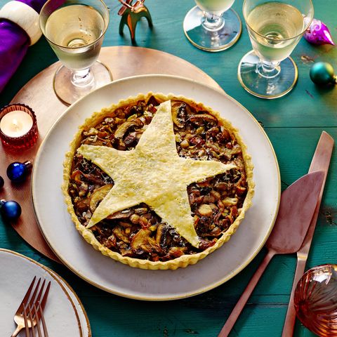 best vegetarian christmas recipes giant savoury mince pie