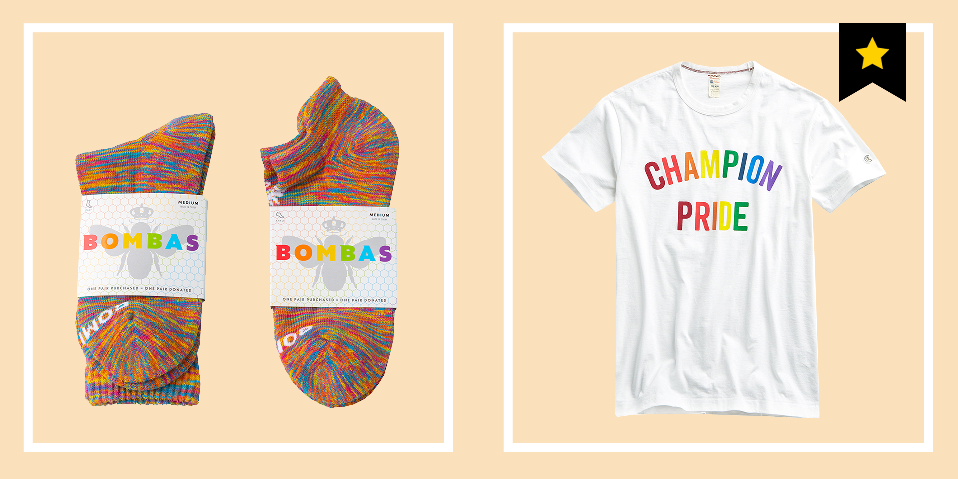 champion rainbow t shirt