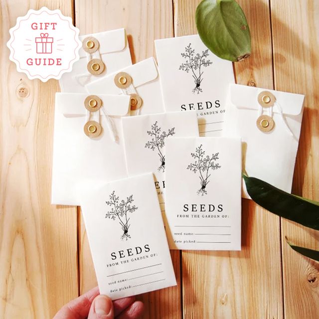 gifts for gardeners custom seed packets and plant stitch notebook