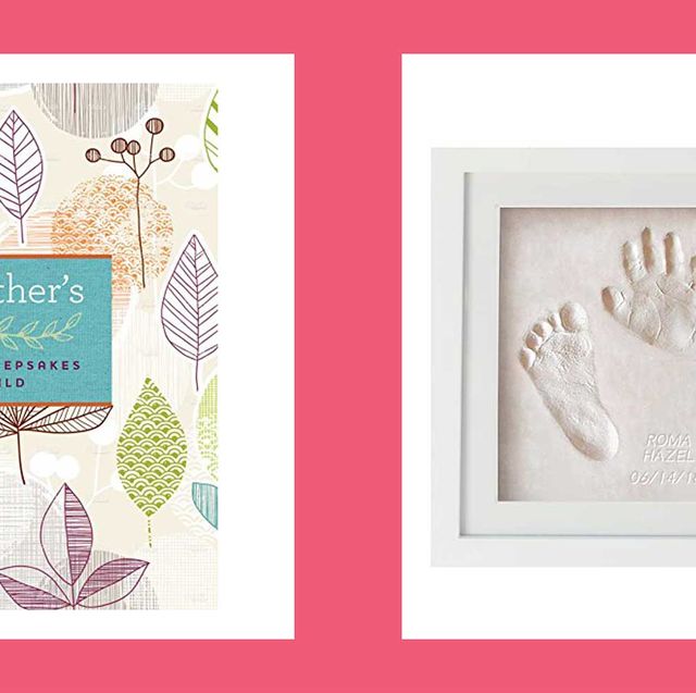 best gifts for new grandparents grandmother's journal and baby handprint and footprint frame kit