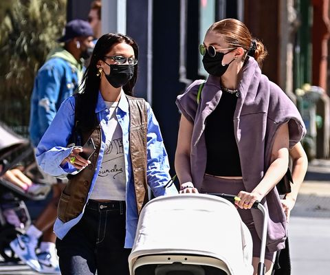 bella and gigi out with khai on april 08, 2021