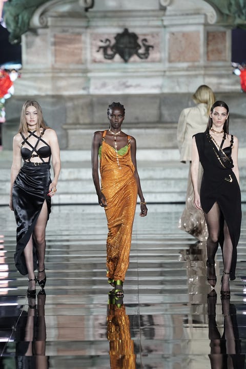 Carine Roitfeld and LuisaViaRoma's debut catwalk show