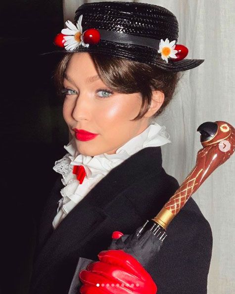 Gigi Hadid dressed as Mary Poppins