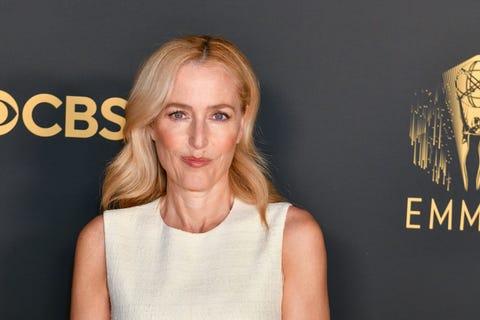 gillian anderson at a red carpet event