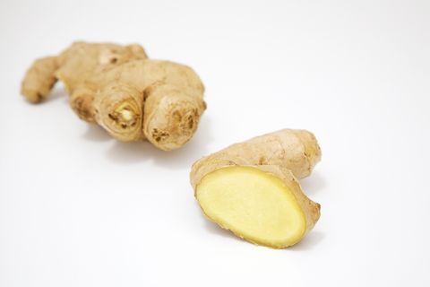 ginger root, close up