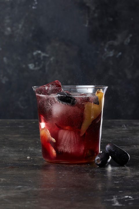 ginger sangria cocktail