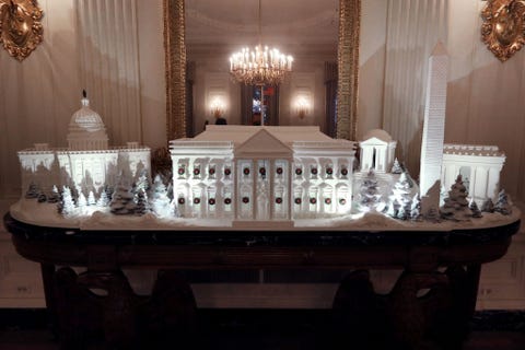 Holiday Decorations On Display At The White House