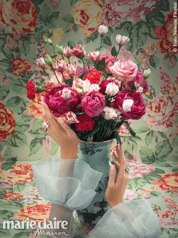 Flower, Bouquet, Pink, Still life, Garden roses, Plant, Rose, Cut flowers, Petal, Painting, 