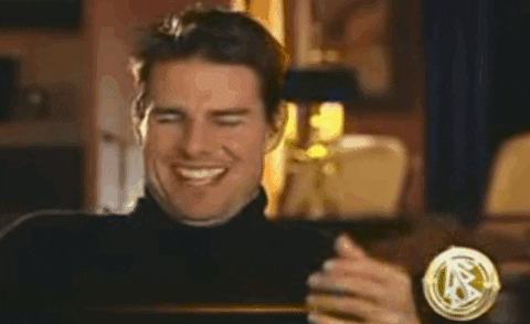 tom cruise laughing