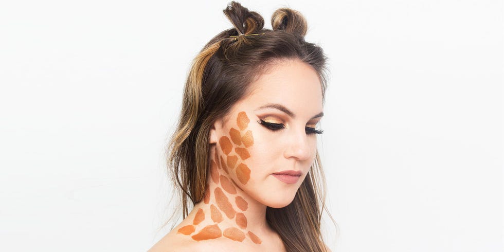 Best Giraffe Costume Makeup Tutorial For 2019 Easy Halloween Makeup 6010