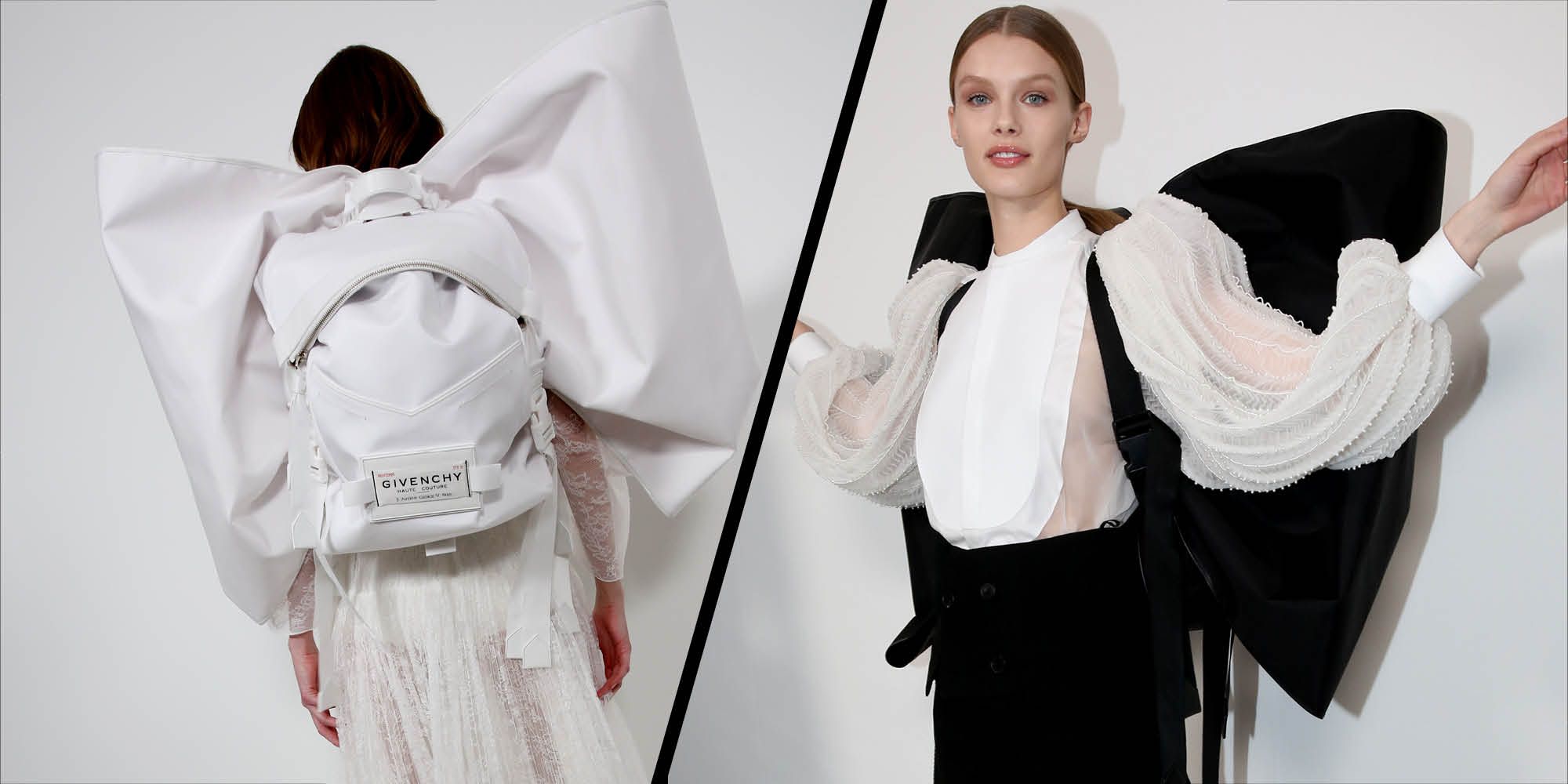 Î‘Ï€Î¿Ï„Î­Î»ÎµÏƒÎ¼Î± ÎµÎ¹ÎºÏŒÎ½Î±Ï‚ Î³Î¹Î± backpacks SS19 Givenchy Couture show