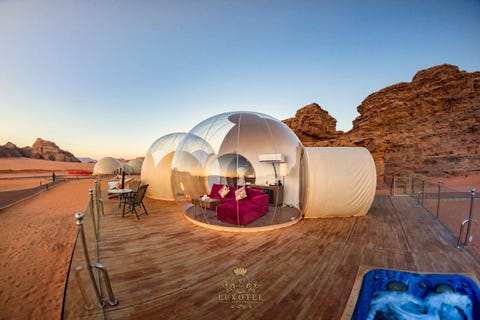 glamping bubble