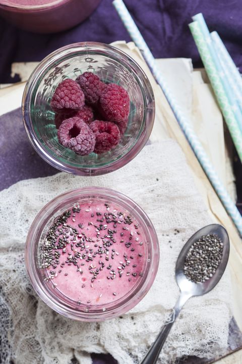 Raspberry Chia Weight Loss Smoothie