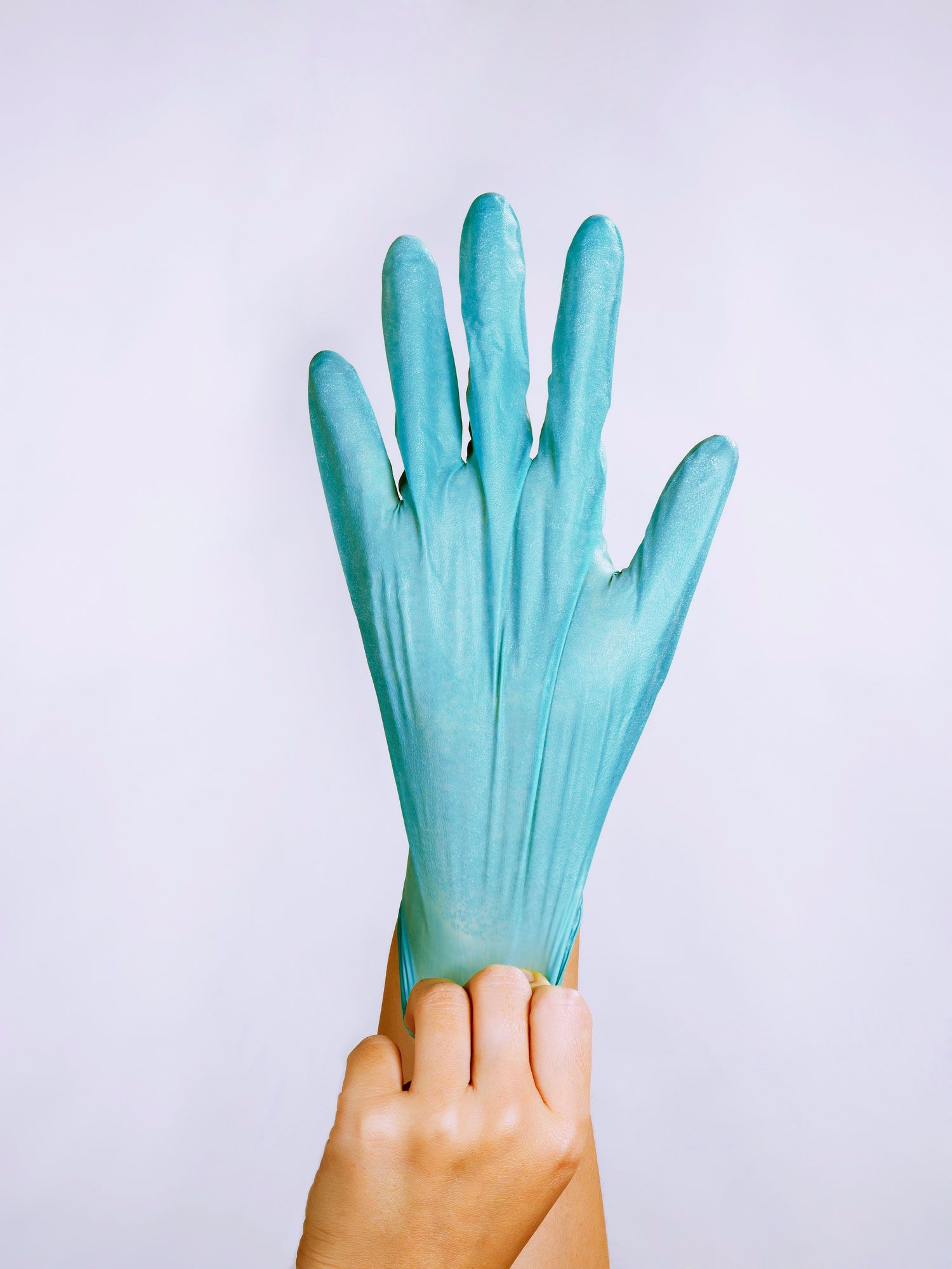 when using disposable gloves how often