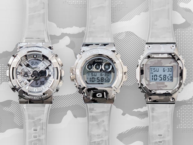 g shock transluscent metal bezel watches