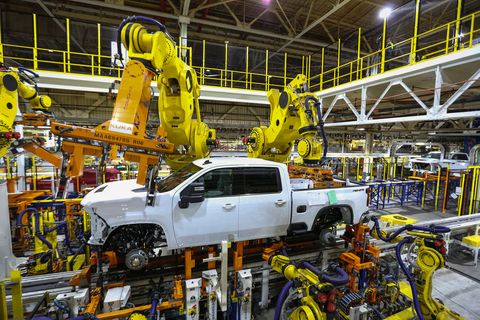 GM Flint Truck assembly line potential production of coronavirus medical necessities
