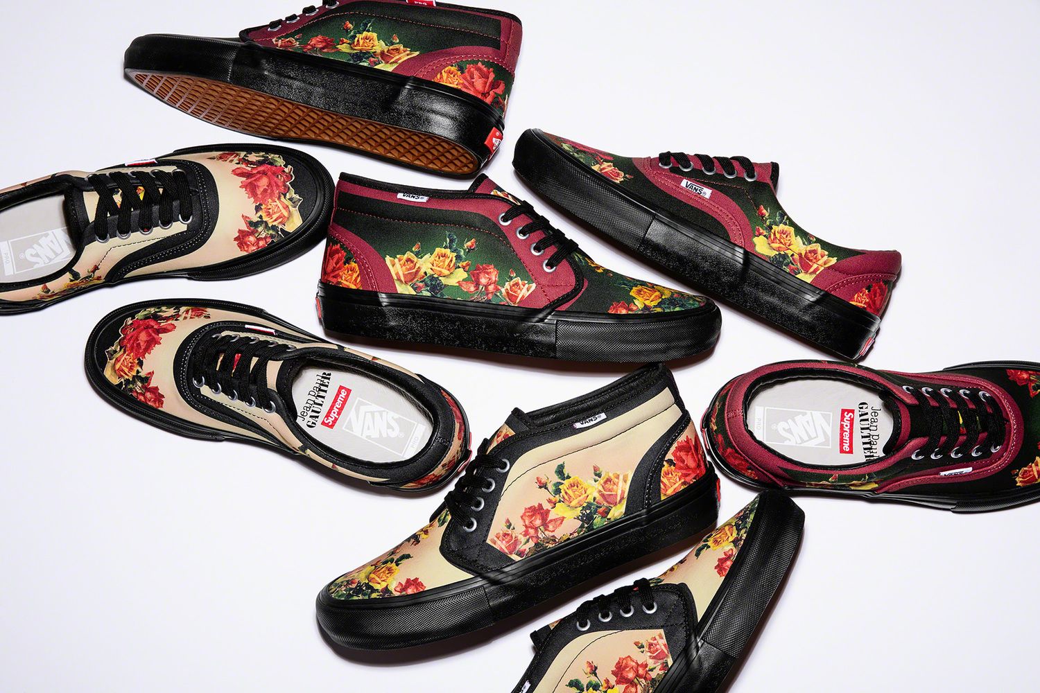 abort Savant velfærd Supreme x Jean Paul Gaultier Collaboration Vans Era and Chukka Sneakers