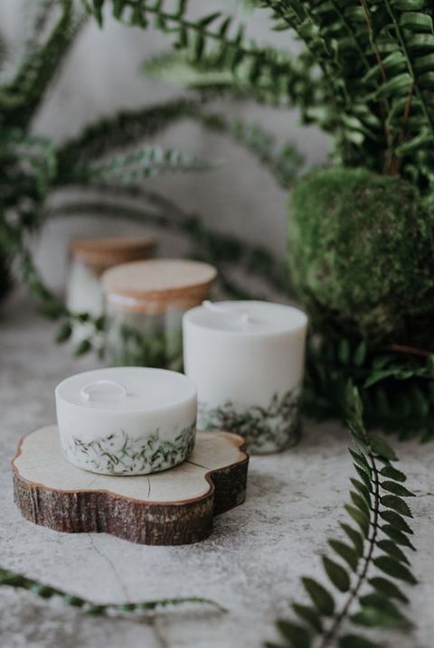goblincore aesthetic, moss candle, textured lives﻿