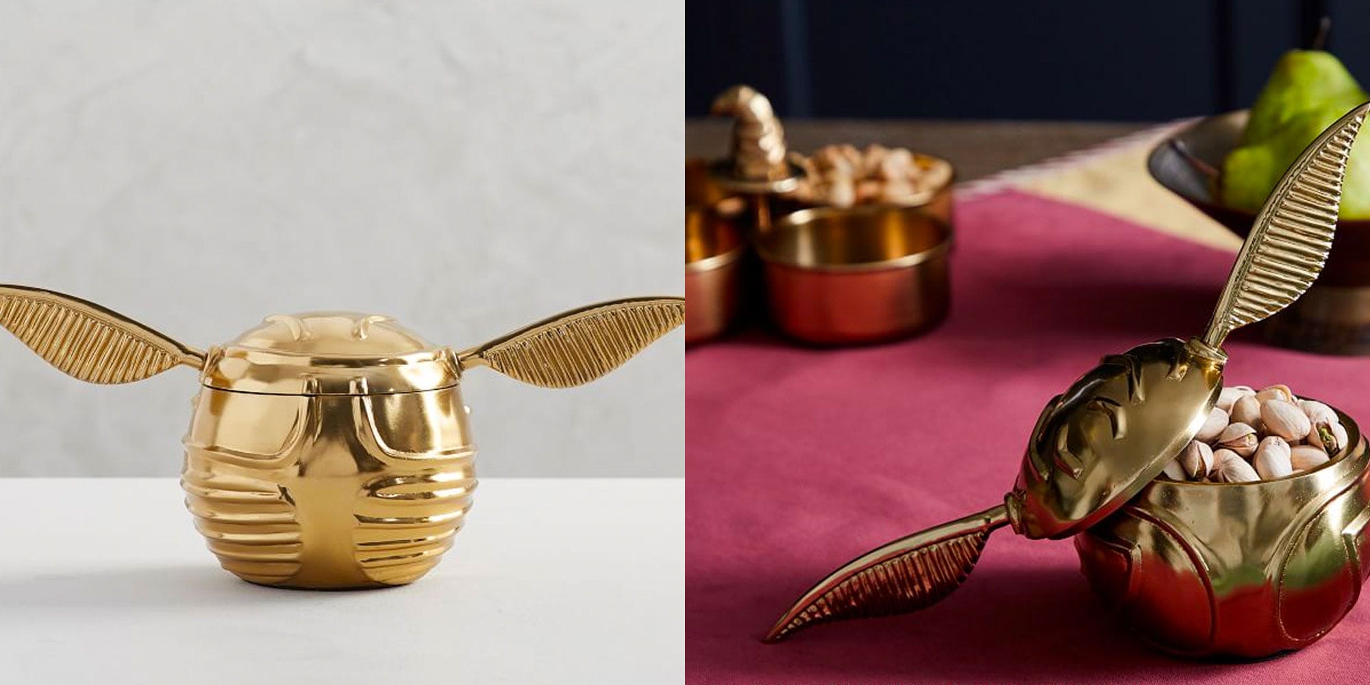 This Golden Snitch Snack Bowl Deserves To Be On Every 'Harry Potter' Fan's Coffee Table