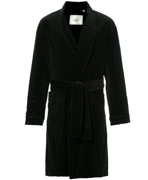 Clothing, Black, Outerwear, Coat, Sleeve, Overcoat, Robe, Dress, Trench coat, Collar, 