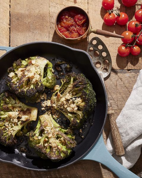 broccoli steaks with spiced tomato jam