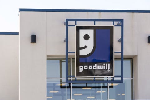 Goodwill store sign.