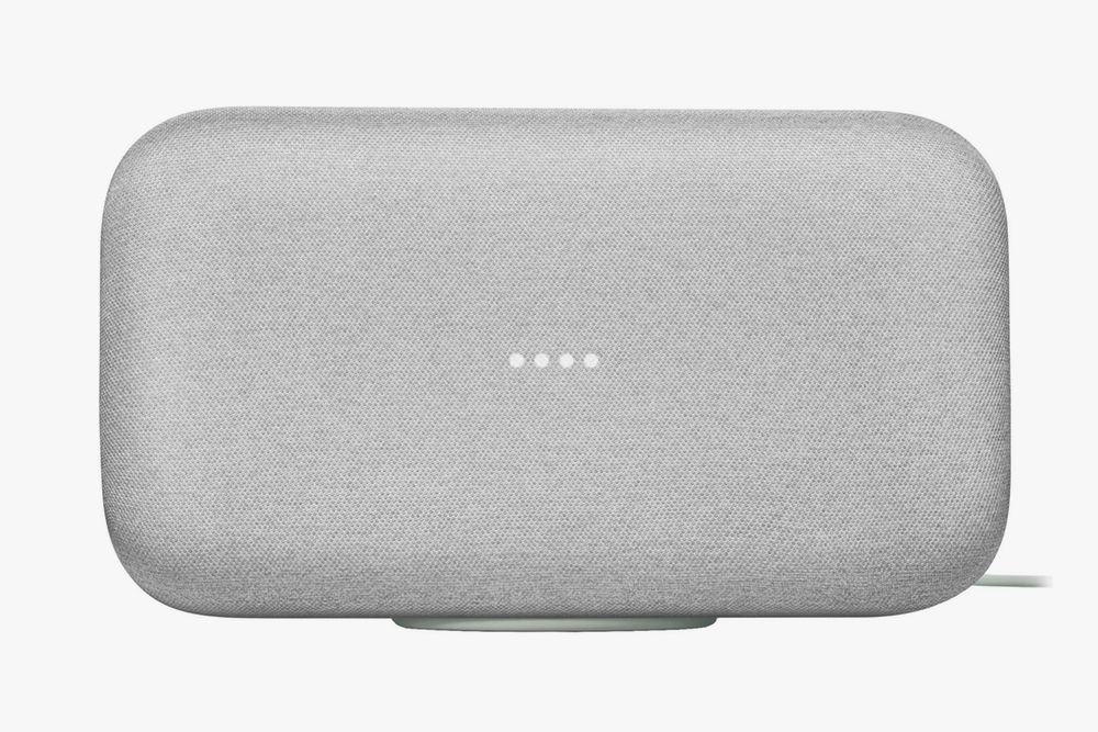google home smart speaker in white