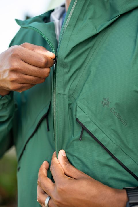 dezmond taylor douglas zipping up goldwin jacket