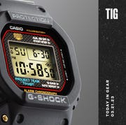 a gshock watch on a graphic with march 21 date