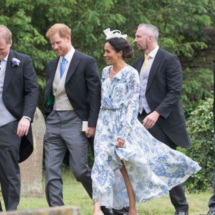Was Meghan Markle's wedding guest dress a tribute to Princess Diana?