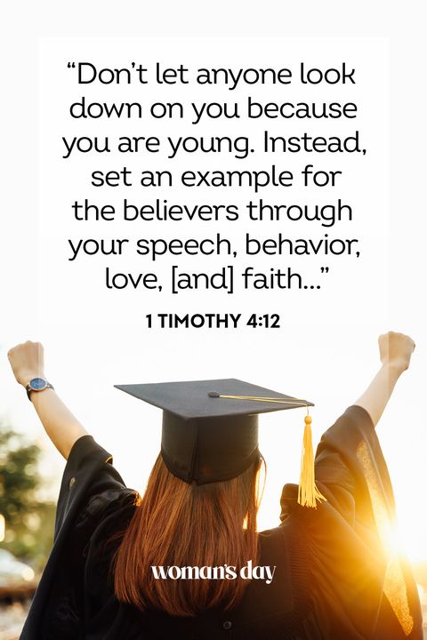 bible verses for graduation 1 timothy 4 12