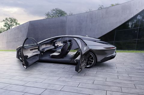 Audi Grandsphere concept car with open doors