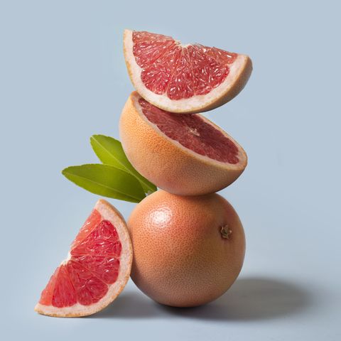 Grapefruit close up still life.
