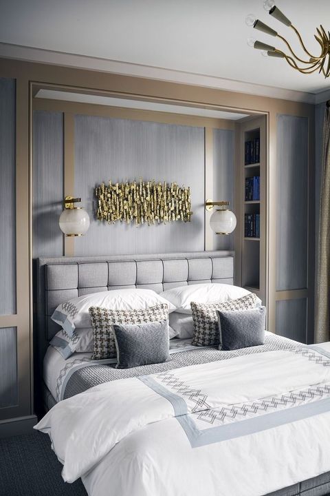 Featured image of post Light Grey And White Bedroom Ideas - The drum chandler is a total wooden panel for this canopy bed bring in a rustic touch to this modern bedroom with yellow and white walls.