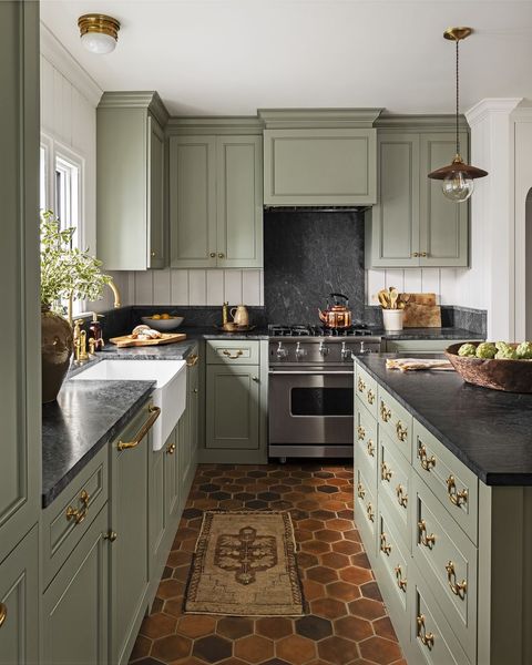 39 Kitchen Trends 2022 New Cabinet, Green Kitchen Cabinets 2021