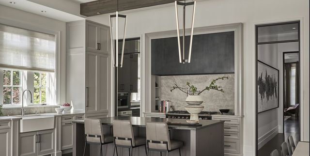 32 Best Gray Kitchen Ideas - Photos of Modern Gray Kitchen Cabinets & Walls