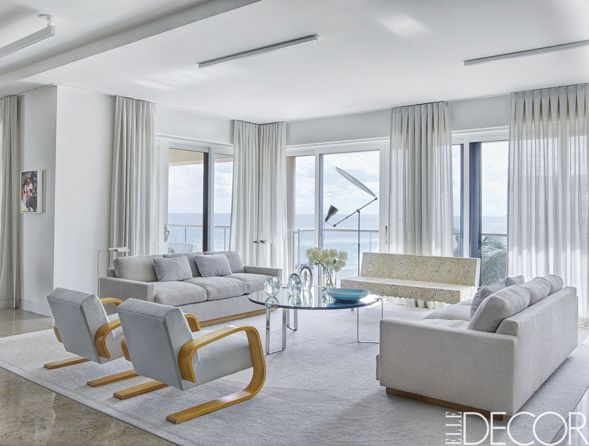 pale gray living room