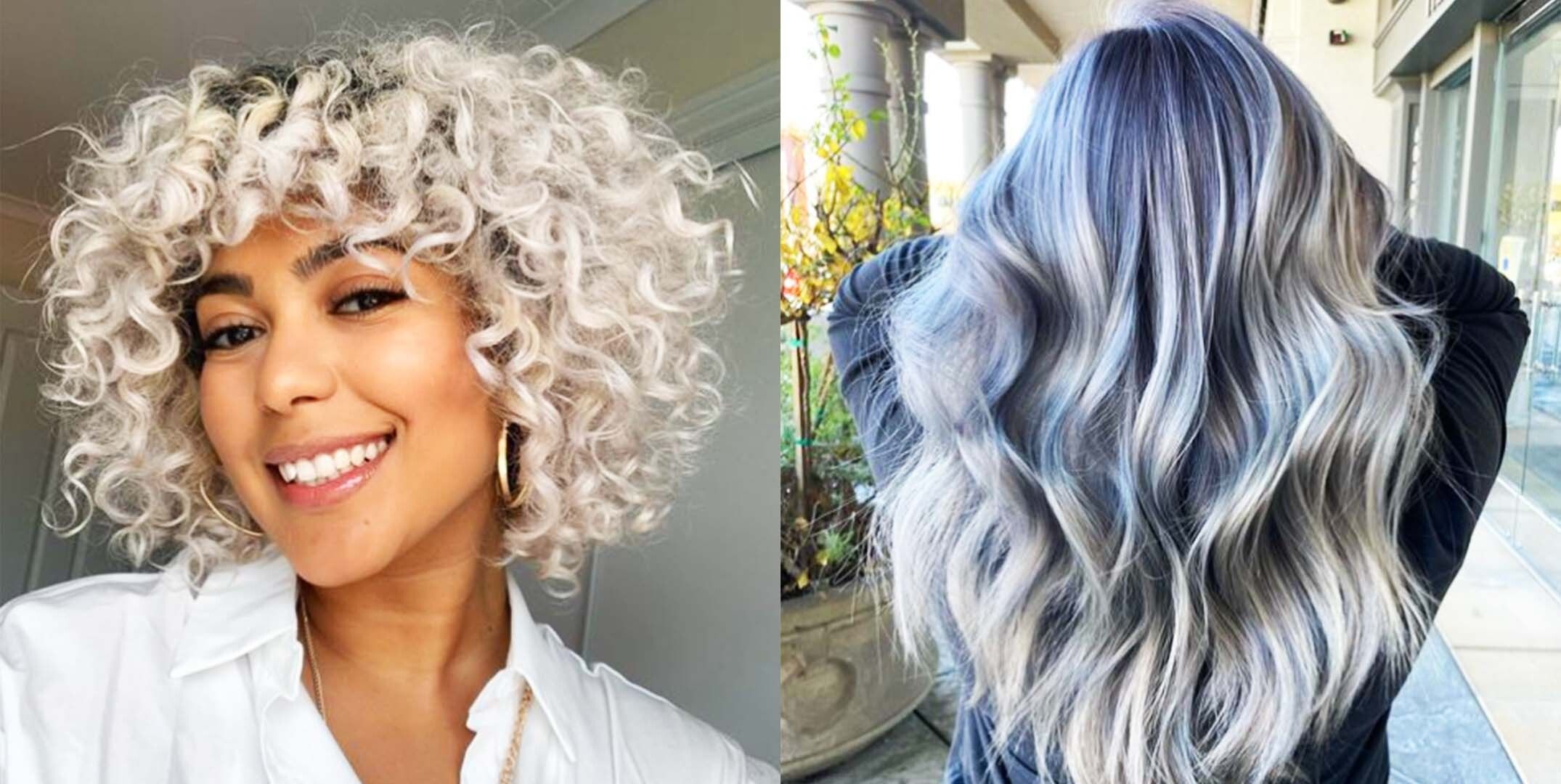 4. Silvery Blue Hair Color Ideas for Mixed African American Hair - wide 10