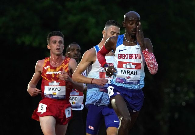 el atleta británico mo farah en la en la copa de europa de 10000 metros