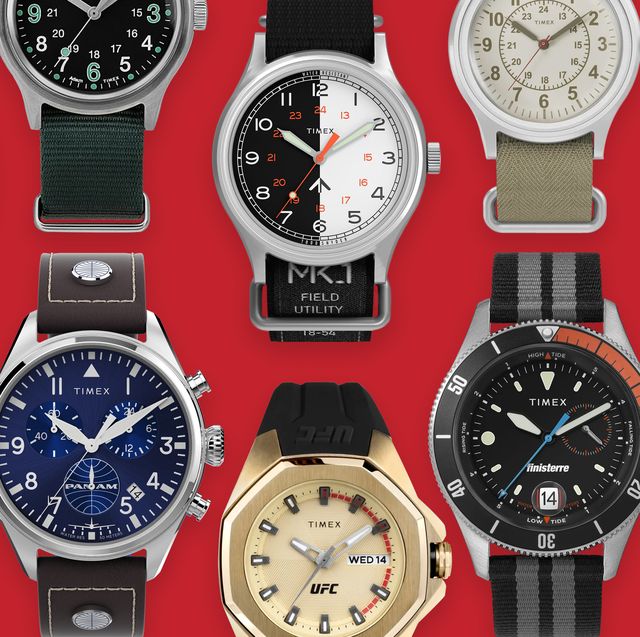 collage of timex watches