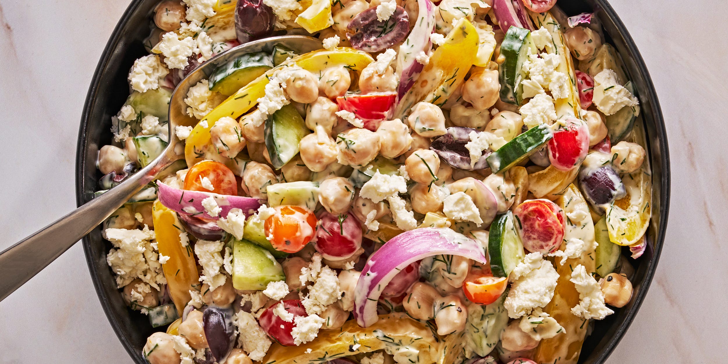 This Creamy Chickpea Salad Packs The Flavor & The Protein