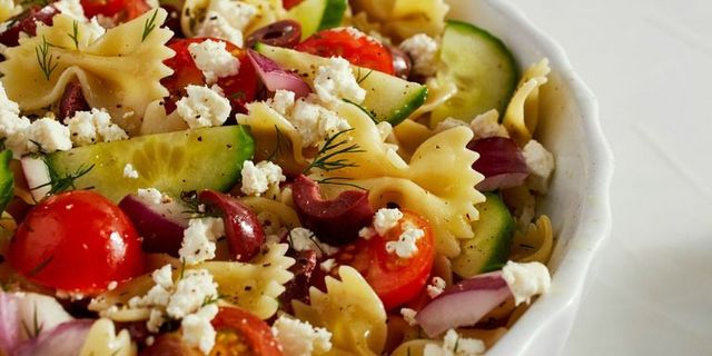 Best Greek Pasta Salad Recipe - How To Make Greek Pasta Salad