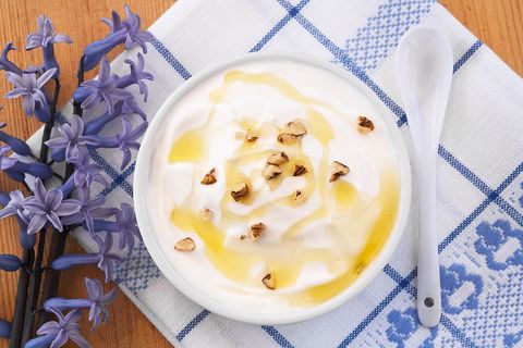 Greek Yogurt with honey and nuts