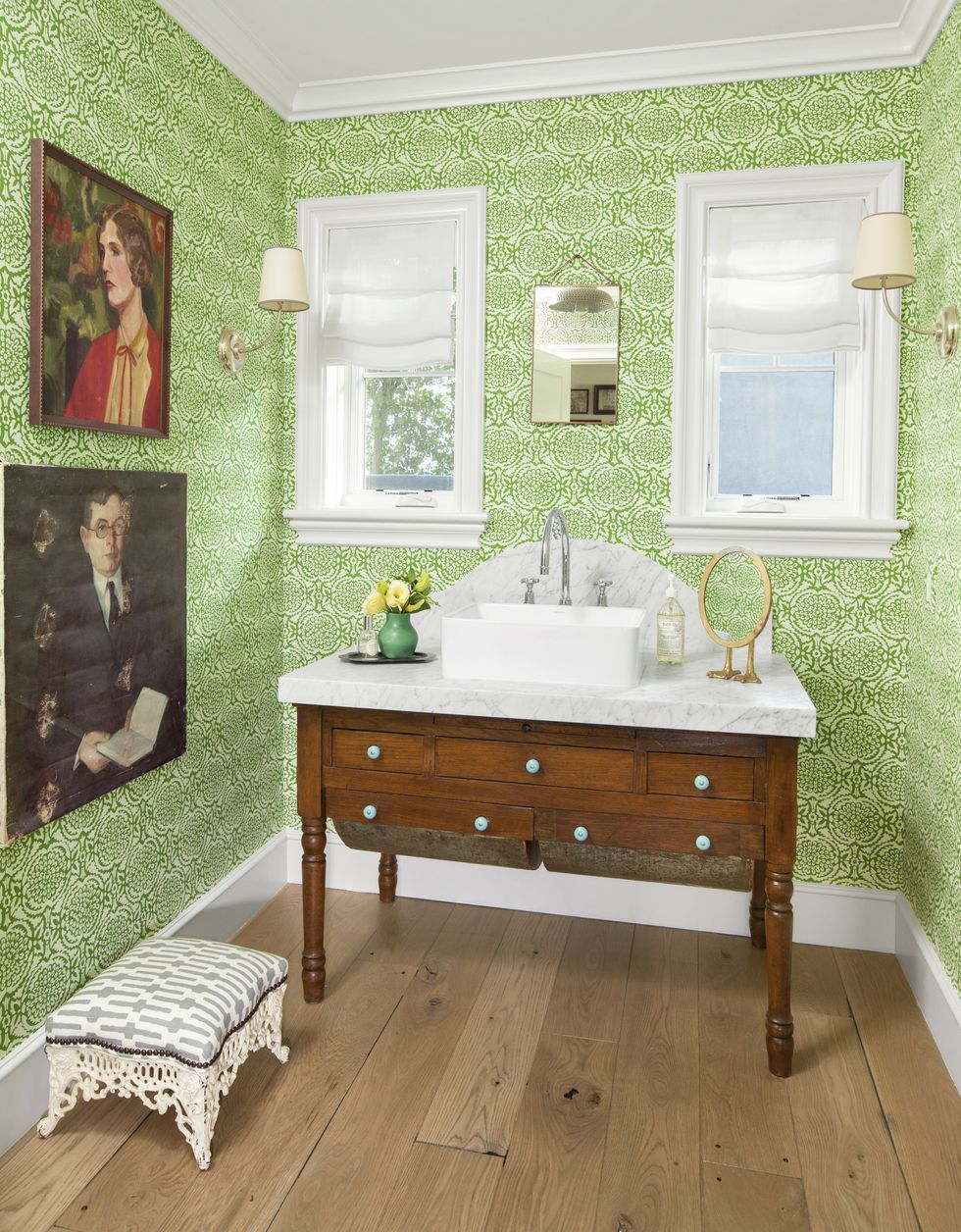 lime green bathroom decorating ideas