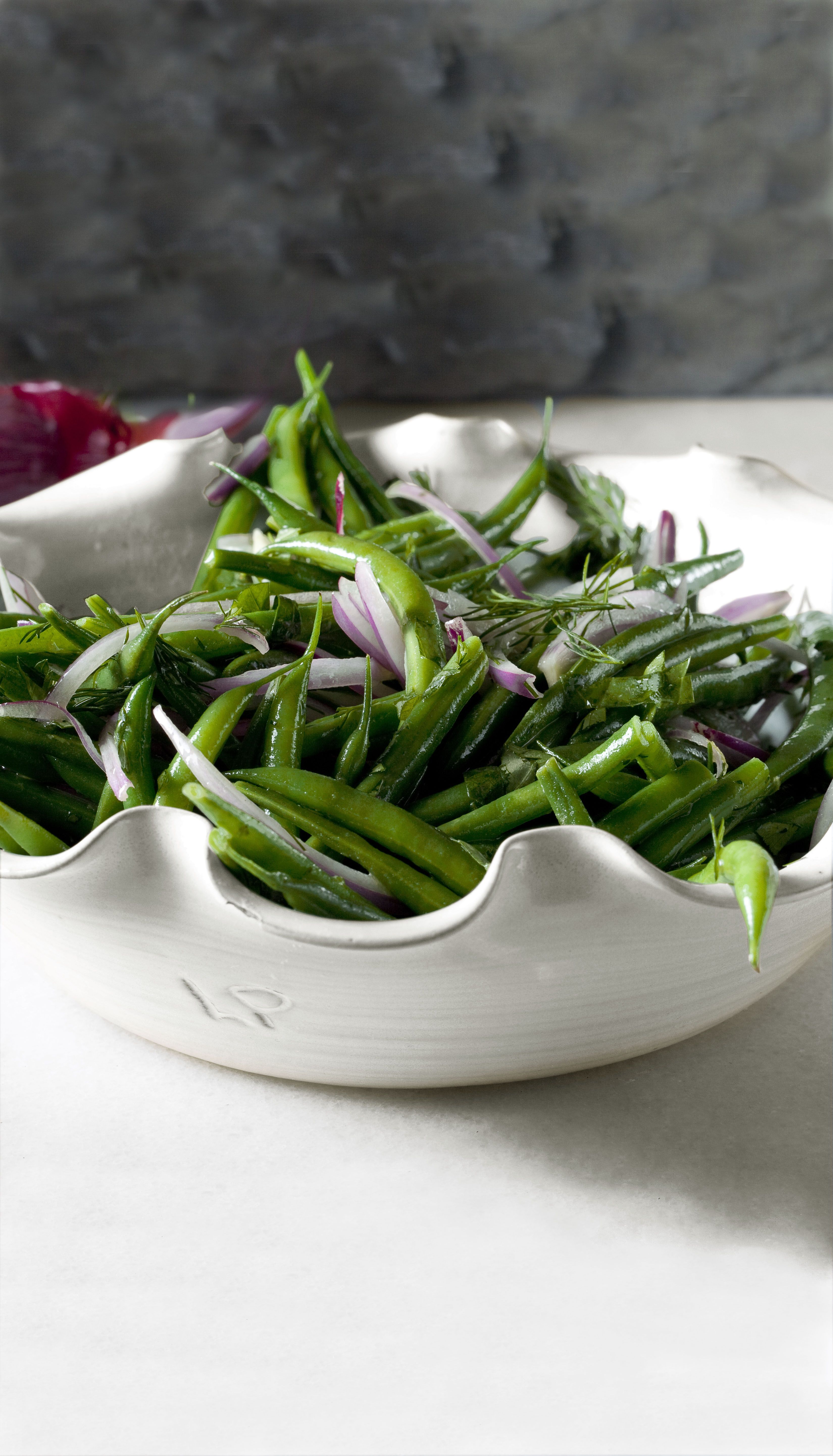 Green Bean Salad with Red Onions image