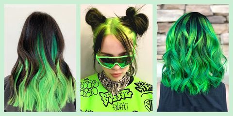 Neon Green Beautiful Hair
